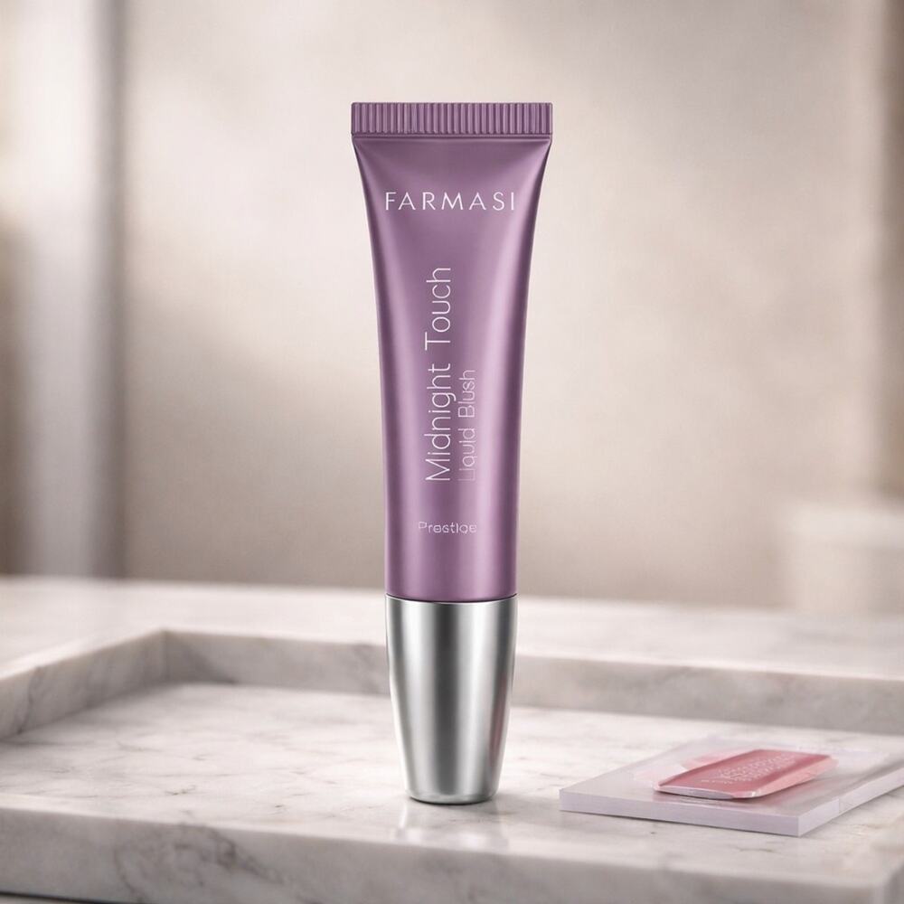Farmasi Midnight Touch Liquid Blush - Prestige a vibrant cool pink